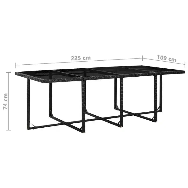 vidaXL Ensemble de salle à manger d'extérieur avec coussins, table et chaises, 13 pièces, en résine tressée