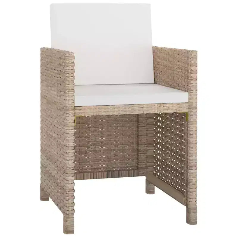 vidaXL Ensemble de salle à manger d'extérieur avec coussins, table et chaises, 13 pièces, en résine tressée