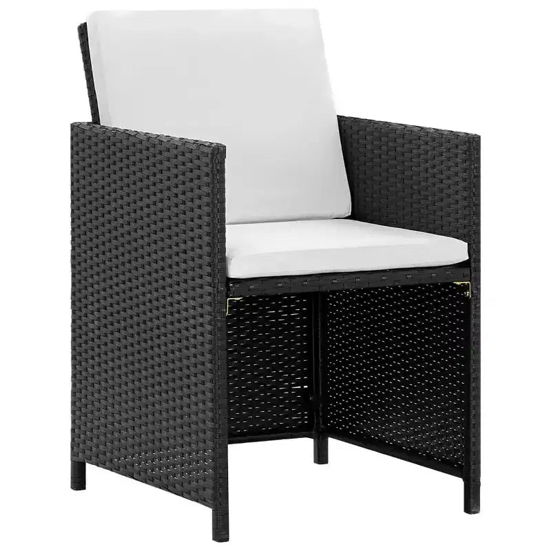 vidaXL Ensemble de salle à manger d'extérieur avec coussins, table et chaises, 13 pièces, en résine tressée