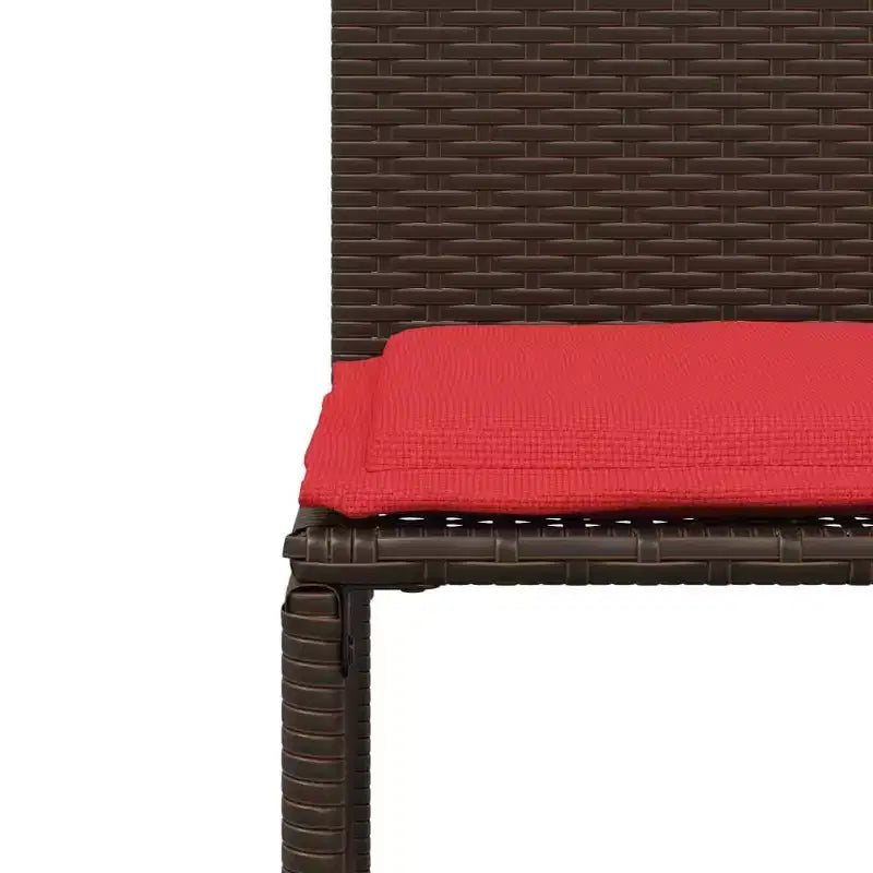 vidaXL Ensemble repas de jardin 7 pièces en résine tressée avec coussins Marron/Gris/Noir