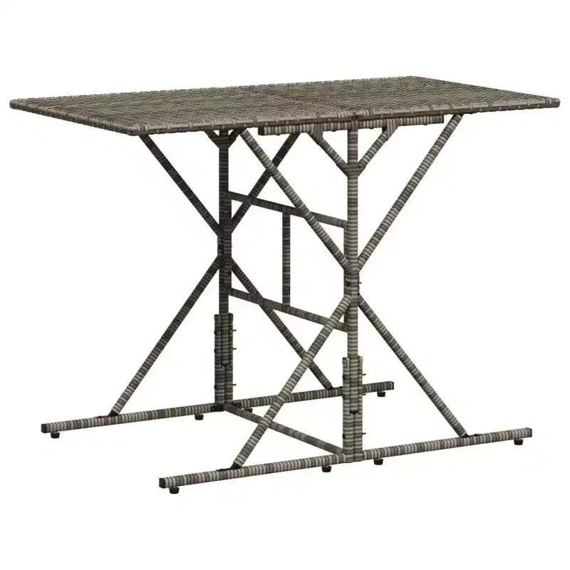 vidaXL Ensemble repas de jardin 7 pièces en résine tressée avec coussins Marron/Gris/Noir