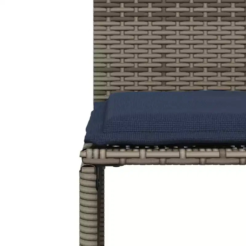 vidaXL Ensemble repas de jardin 7 pièces en résine tressée avec coussins Marron/Gris/Noir