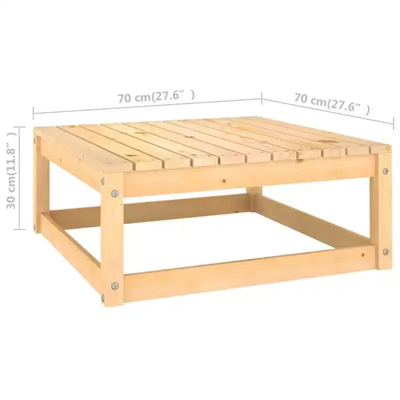 vidaXL Salon de jardin 8 pcs avec coussins Bois de pin massif Blanc Oui