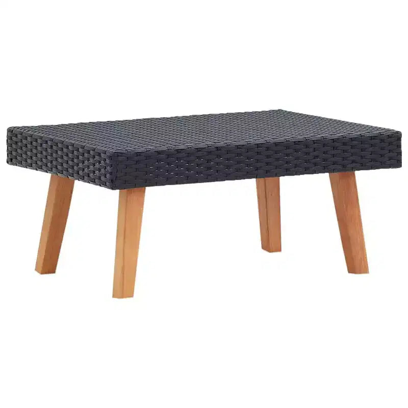 vidaXL Ensemble de canapés de jardin, canapé d'angle d'extérieur avec coussins, résine tressée
