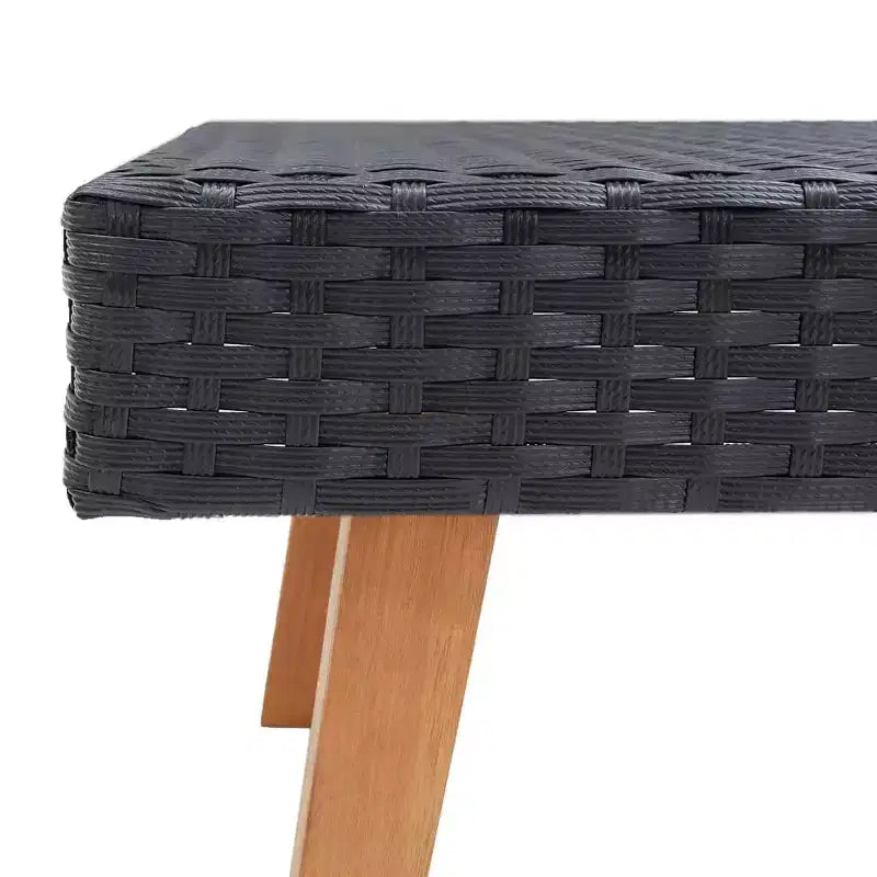 vidaXL Ensemble de canapés de jardin, canapé d'angle d'extérieur avec coussins, résine tressée