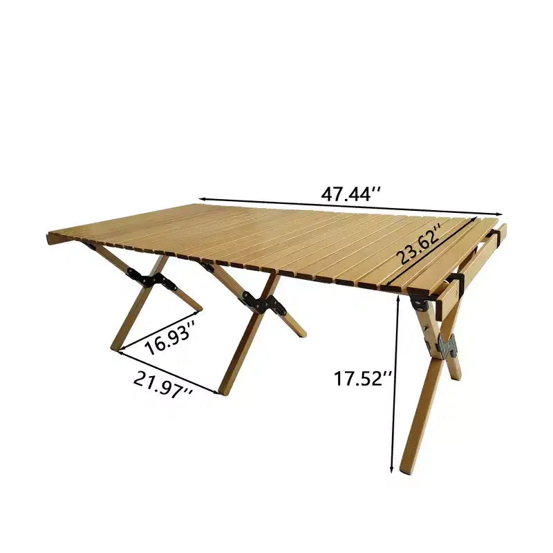 Ensemble de salle à manger pliable multifonctionnel et portable, 1 table de salle à manger, 4 chaises pliantes, table de pique-nique/camping en bois pour intérieur/extérieur pour jardin et terrasse