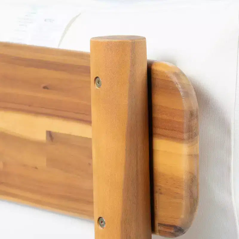 Ensemble de canapé d'extérieur moderne 4 pièces en bois d'acacia avec coussins épais Christopher Knight Home Emma