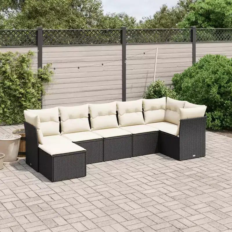 vidaXL Salon de jardin 8 pièces en résine tressée avec coussins