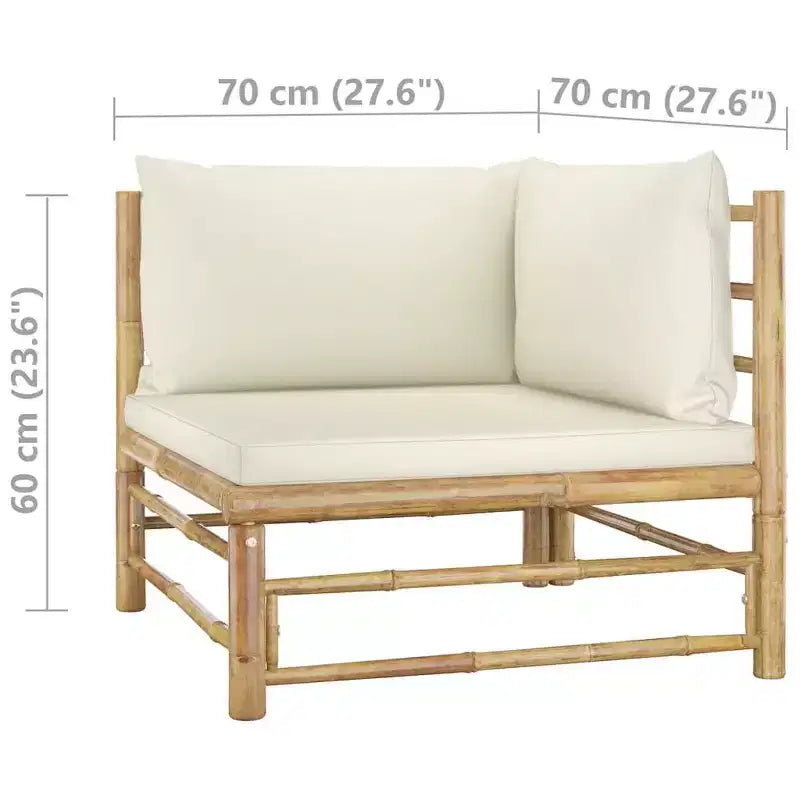 vidaXL Salon de jardin modulaire 6 pièces avec coussins Bois de pin massif
