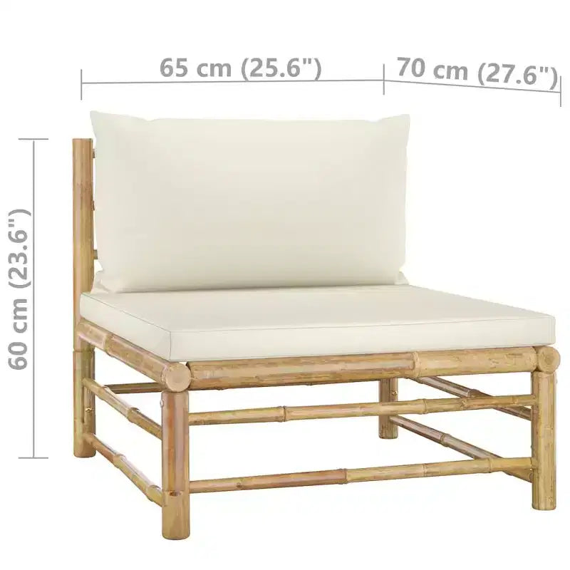vidaXL Salon de jardin modulaire 6 pièces avec coussins Bois de pin massif