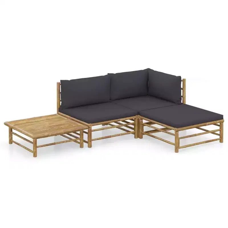 vidaXL Salon de jardin modulaire 6 pièces avec coussins Bois de pin massif