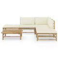 vidaXL Salon de jardin modulaire 6 pièces avec coussins Bois de pin massif
