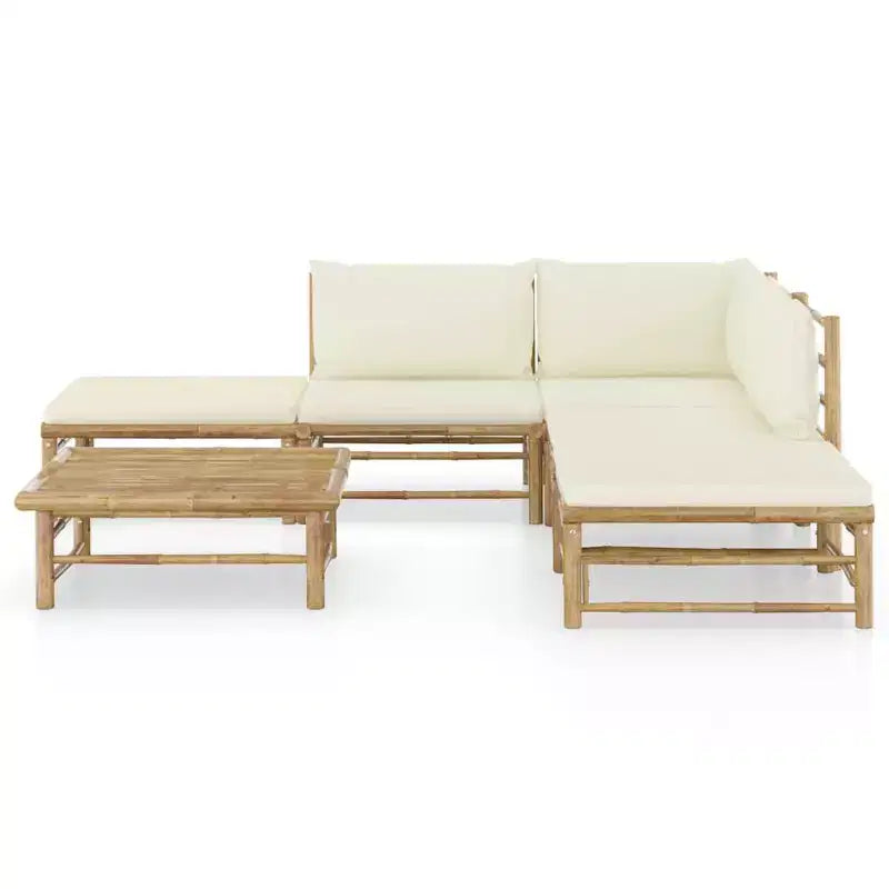 vidaXL Salon de jardin modulaire 6 pièces avec coussins Bois de pin massif