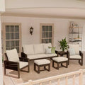 UPTIOT Premium Outdoor Sofa Set with Hemlock Wood & All-Weather Comfort