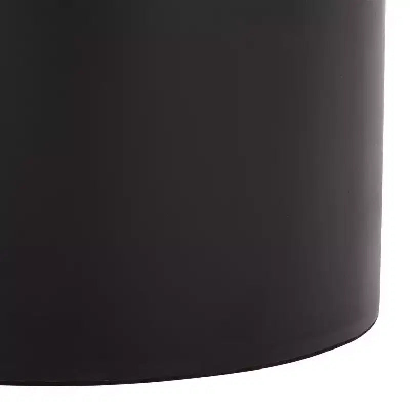 Round Metal Accent Table, Black, Modern Minimalist Side Table for Living Room