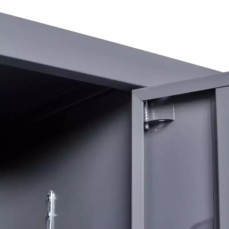 72"H 6-Door Metal Locker Cabinet, Gray Steel Storage with Independent Locks for Gym, Office or School