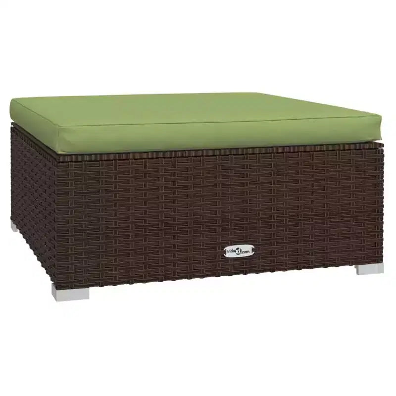 vidaXL Salon de jardin modulable 9 pièces en résine tressée