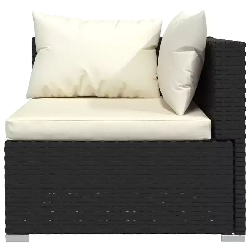 vidaXL Salon de jardin modulable 9 pièces en résine tressée