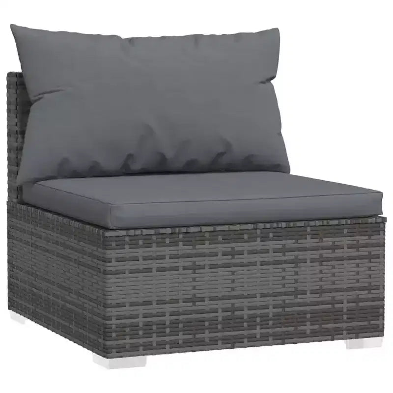 vidaXL Salon de jardin modulable 9 pièces en résine tressée