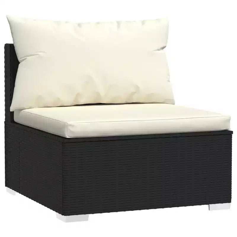 vidaXL Salon de jardin modulable 9 pièces en résine tressée