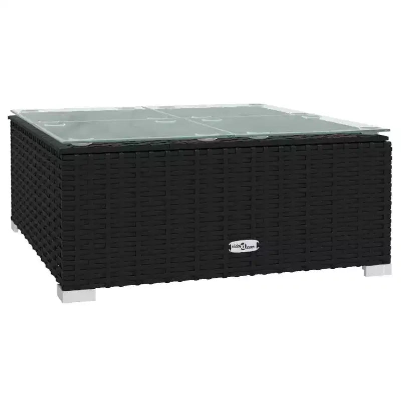 vidaXL Salon de jardin modulable 9 pièces en résine tressée
