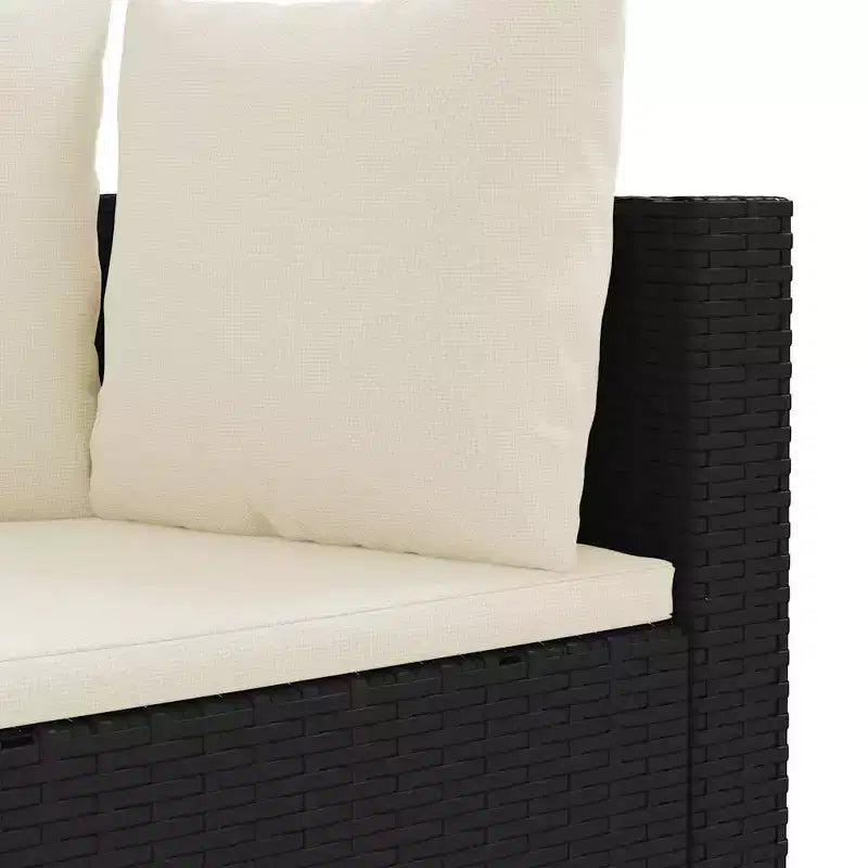 vidaXL Salon de jardin avec coussins Meuble d'extérieur en résine tressée