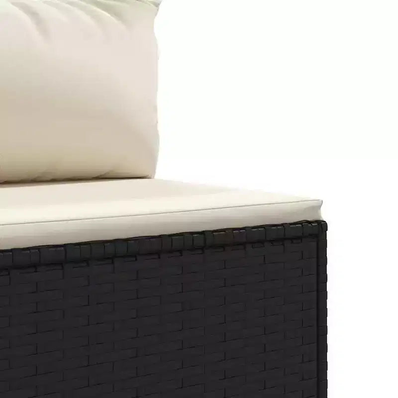 vidaXL Salon de jardin avec coussins Meuble d'extérieur en résine tressée