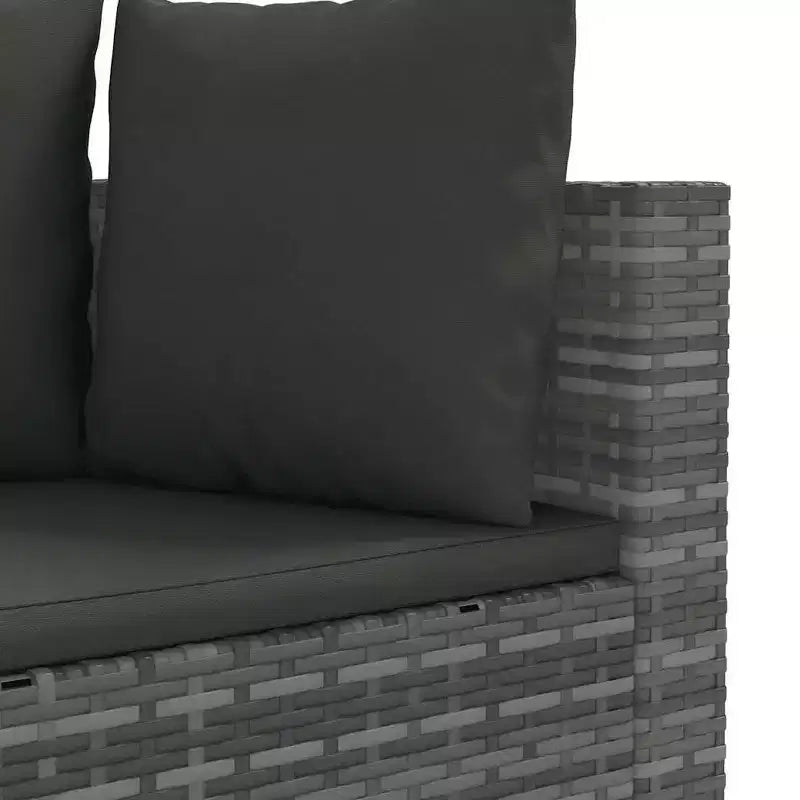 vidaXL Salon de jardin avec coussins Meuble d'extérieur en résine tressée