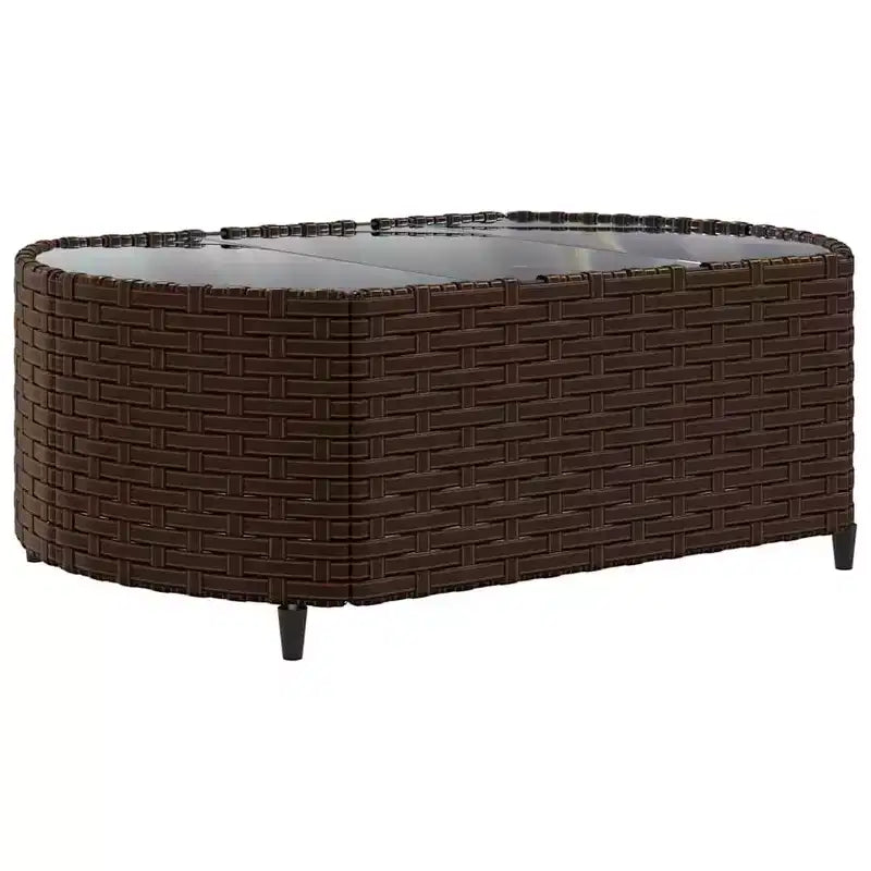 vidaXL Salon de jardin avec coussins Meuble d'extérieur en résine tressée