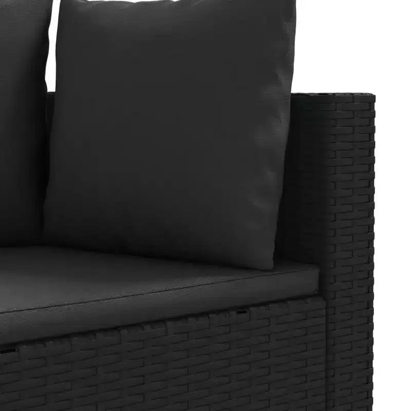 vidaXL Salon de jardin avec coussins Meuble d'extérieur en résine tressée