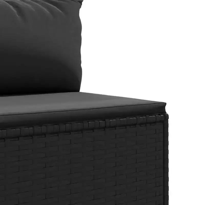 vidaXL Salon de jardin avec coussins Meuble d'extérieur en résine tressée