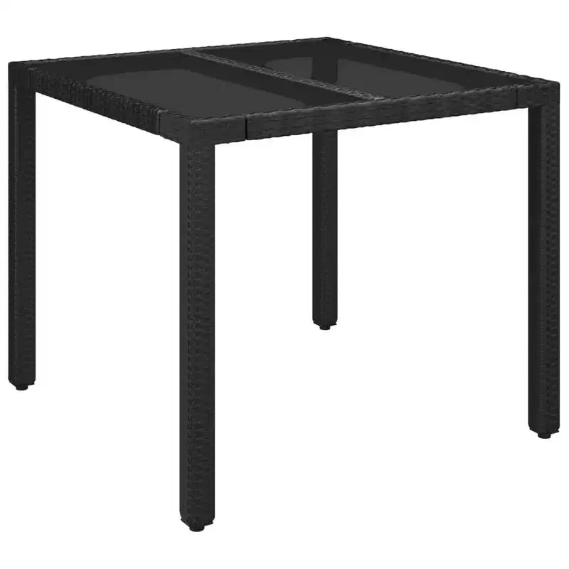 vidaXL Ensemble de Repas de Jardin en Rotin PE Rectangulaire