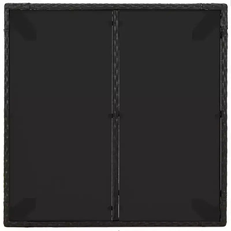 vidaXL Ensemble de Repas de Jardin en Rotin PE Rectangulaire