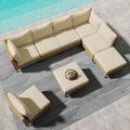 LAUSAINT HOME 8-Piece Wicker Sectional Sofa All Weather Patio Furniture Set for Garden, Backyard