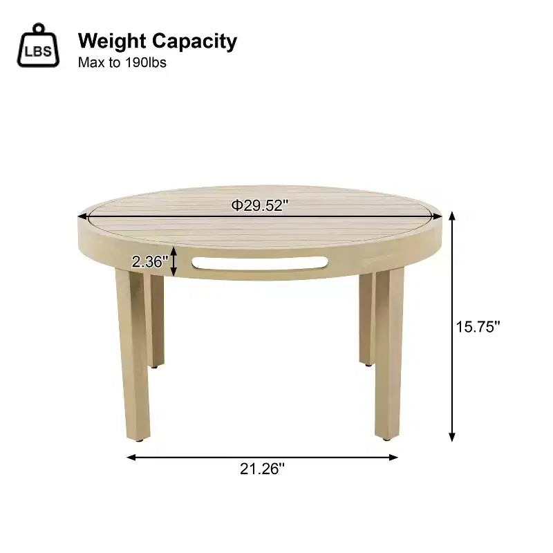 Christopher Knight Home Tzuyu Salon de jardin en acacia avec causeuse et table basse en corde tressée