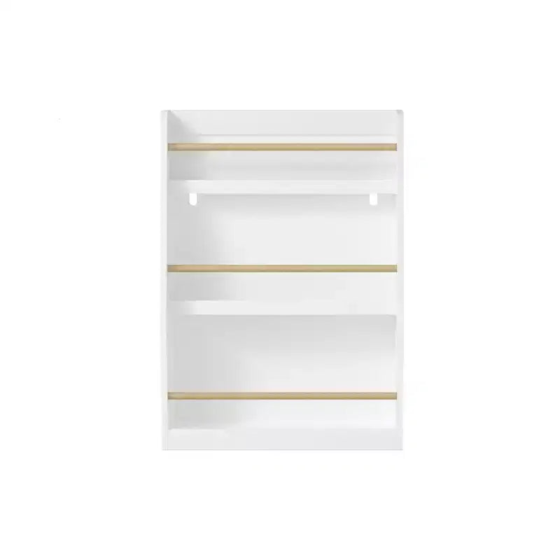 22" Three-Tier Children's Bookshelf, White, for Bedroom and Playroom, Ages 3 and Up