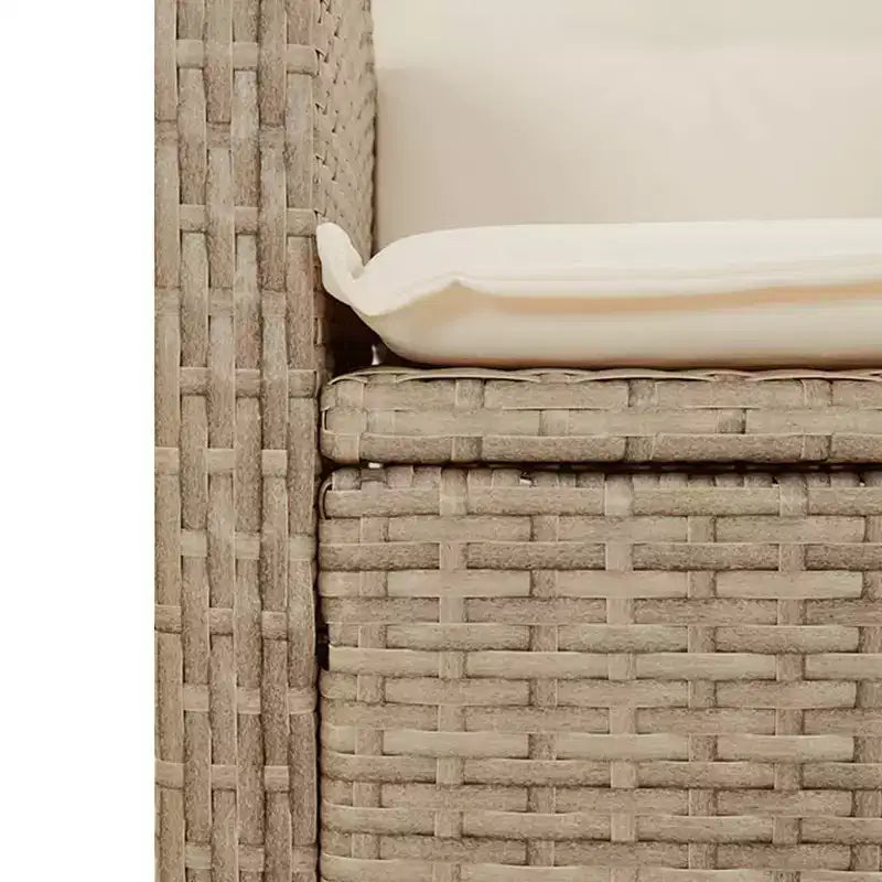 vidaXL Salon de jardin avec coussins - Meubles d'extérieur en résine tressée