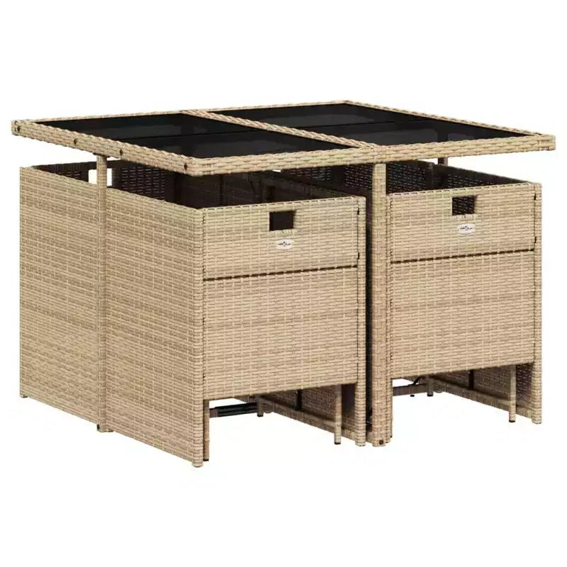vidaXL Salon de jardin avec coussins amovibles en plusieurs coloris