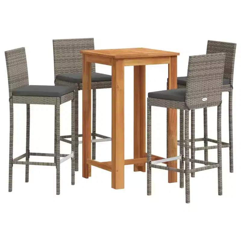 vidaXL Outdoor Bar Table and Stools Set and Options