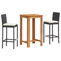vidaXL Table de bar d'extérieur avec tabourets et options