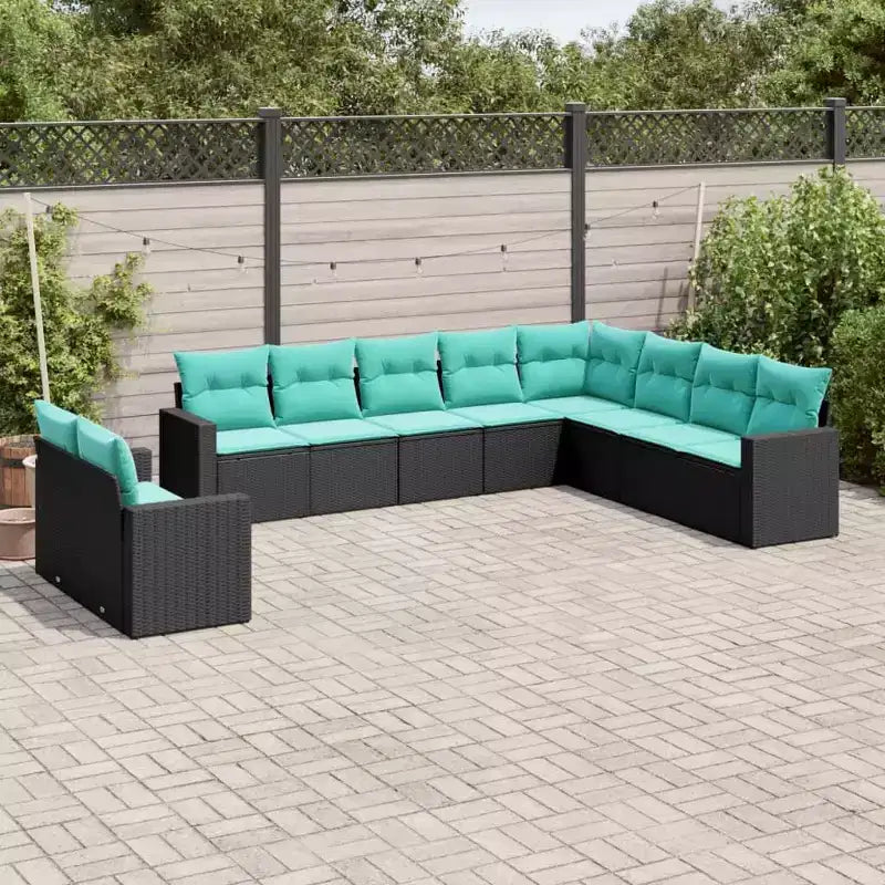 vidaXL Ensemble de canapés de jardin et rotin PE Grande modularité