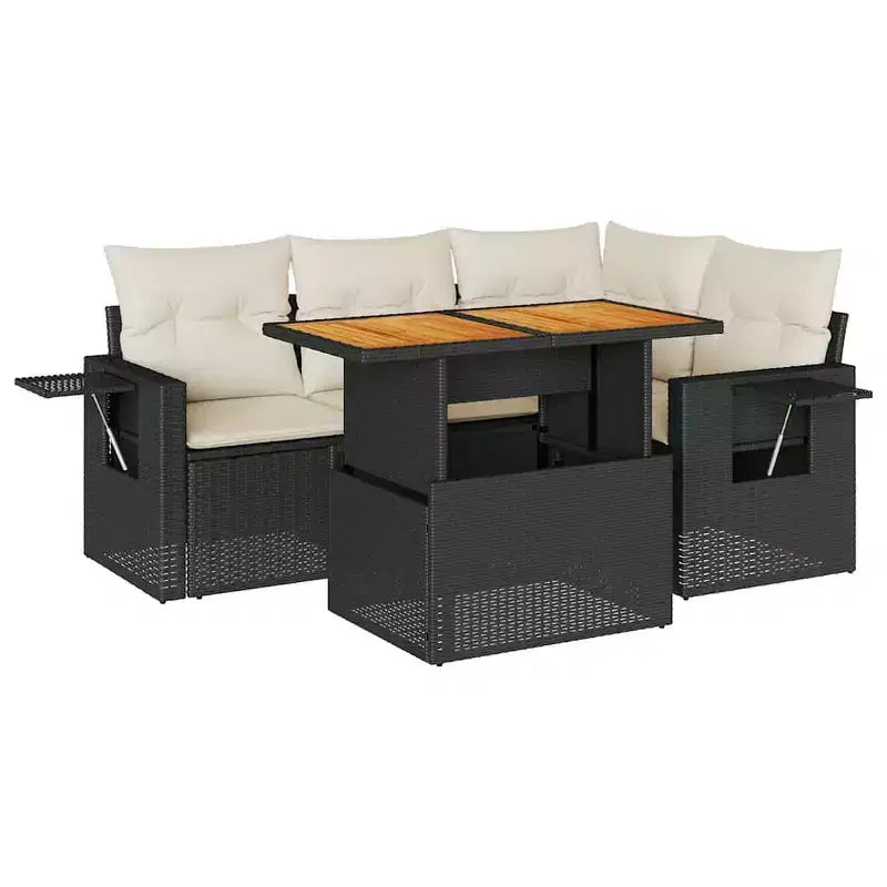 vidaXL Modular Garden Sofa Set with Cushions in Different Colors