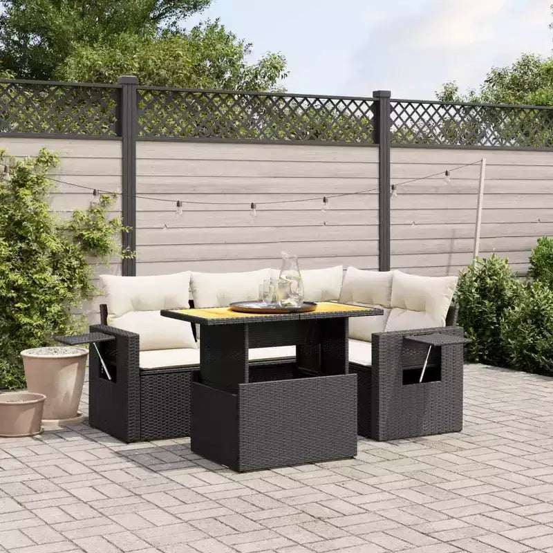 vidaXL Ensemble de canapés de jardin modulaires avec coussins en différentes couleurs