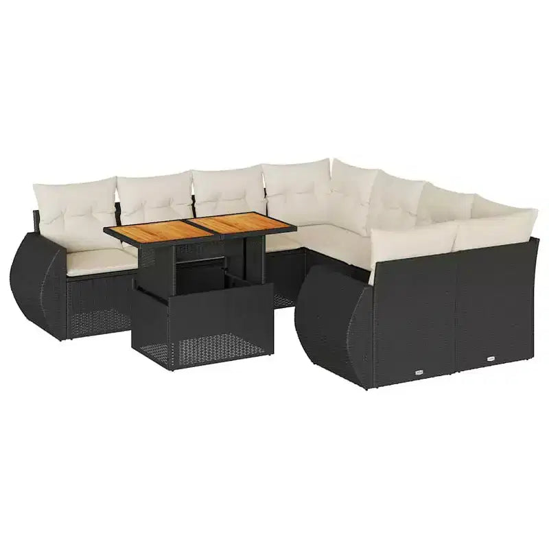 vidaXL Modular Garden Sofa Set with Cushions