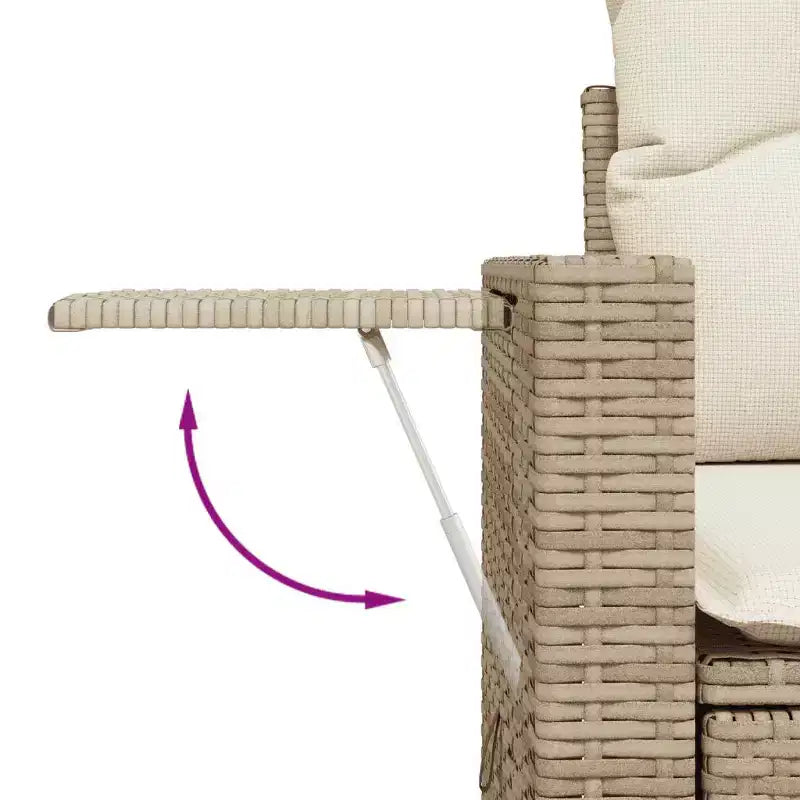 vidaXL Ensemble de canapés de jardin avec rangement - Élégant en rotin synthétique