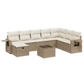 vidaXL Outdoor Sofa Set with Storage - Stylish Poly Rattan