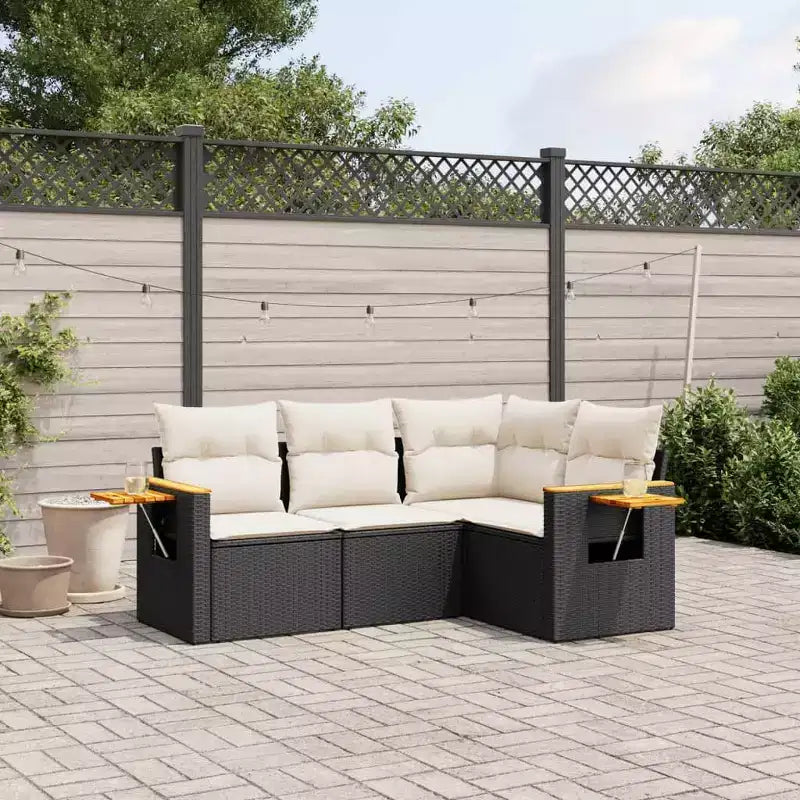 vidaXL Salon de jardin avec coussins de diverses couleurs