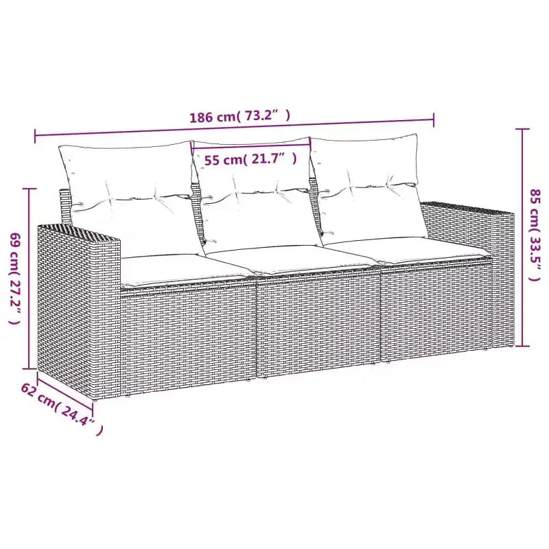 vidaXL Salon de jardin pour l'extérieur en différents coloris