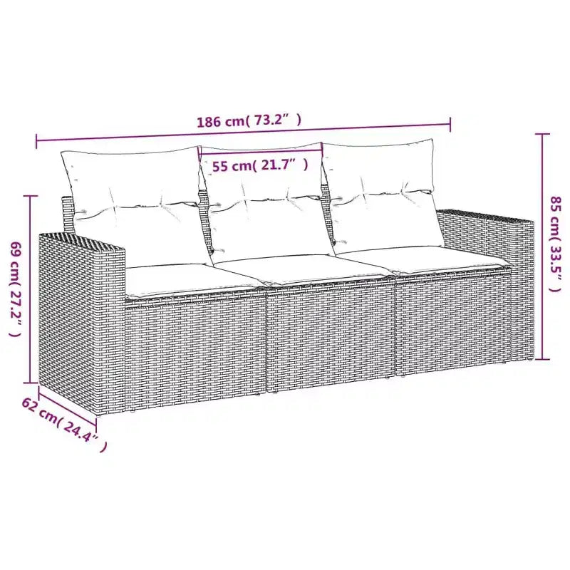 vidaXL Salon de jardin pour l'extérieur en différents coloris