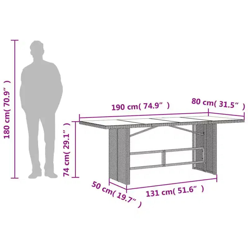 vidaXL Ensemble de salle à manger d'extérieur avec coussins